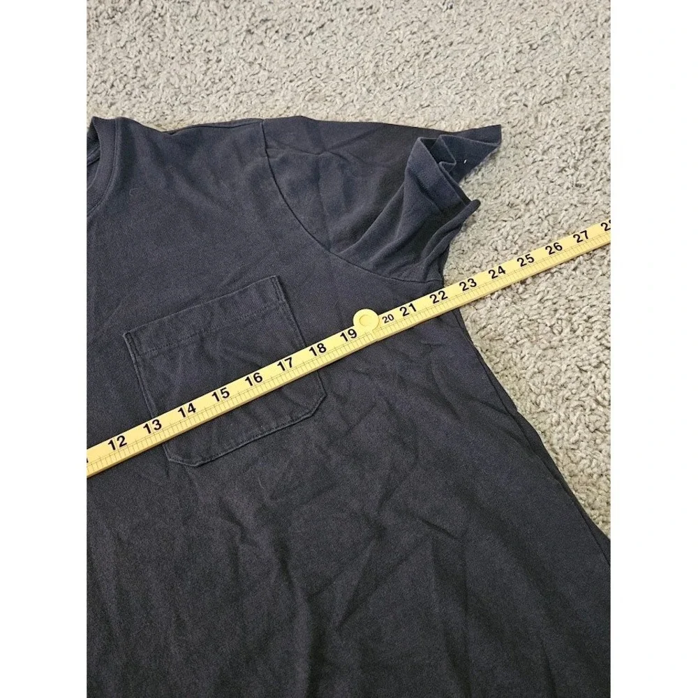 Everlane Organic Cotton Heavy Pocket T-Shirt Mens Large Black Short Sleeve - Picture 4 of 7